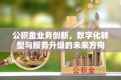 清苑公积金业务创新，数字化转型与服务升级的未来方向